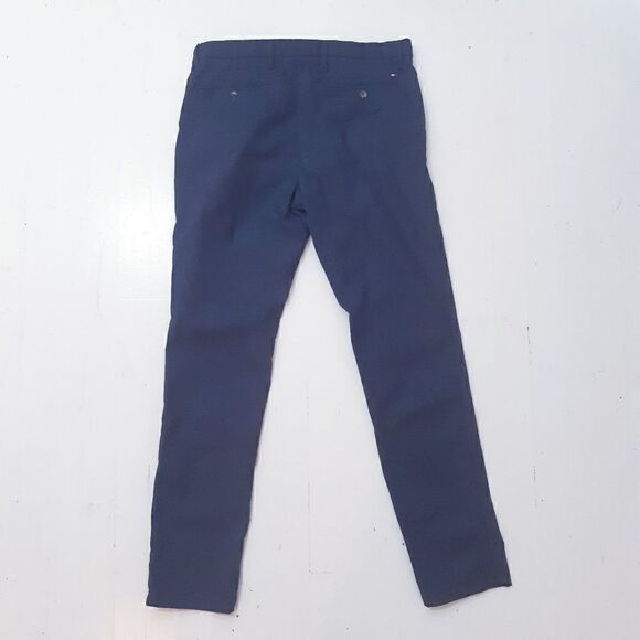 Tommy Hilfiger Navy Houndstooth Trousers - Picture 4 of 12